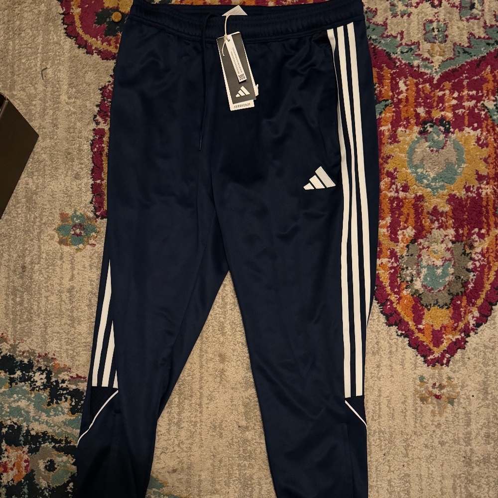 Brand new Adidas Trio warm up pants - Dark Blue
